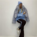 pantalone felpato con polsino clark